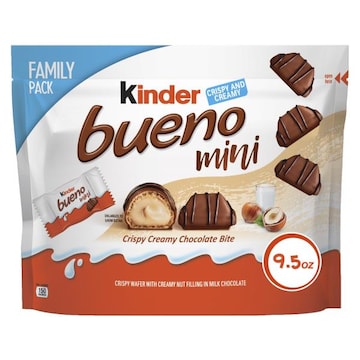 Kinder Bueno Chocolate Bite, Crispy Creamy, Mini, Family Pack
