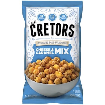 G.H. Cretors Flavored Popped Corn, Cheese & Caramel Mix