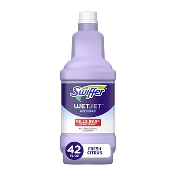 Swiffer WetJet Mop Refill Solution, Floor Cleaner, Antibacterial