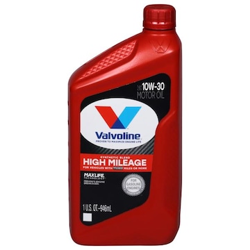Valvoline Motor Oil, High Mileage, SAE 10W-30