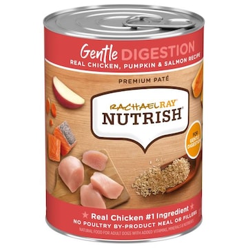Rachael Ray Nutrish Dog Food, Real Chicken, Pumpkin & Salmon Recipe, Gentle Digestion, Premium Pate