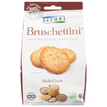 Asturi Bruschettini Bruschetta Toasts, Italian, Multi Grain, Snack Size