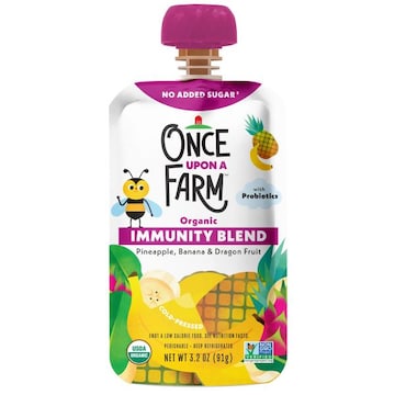 Once Upon a Farm Pineapple, Banana & Dragon Fruit Immunity Blend