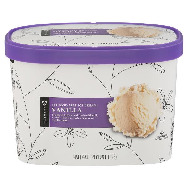 Publix Premium Ice Cream, LactoseFree, Vanilla Publix Super Markets