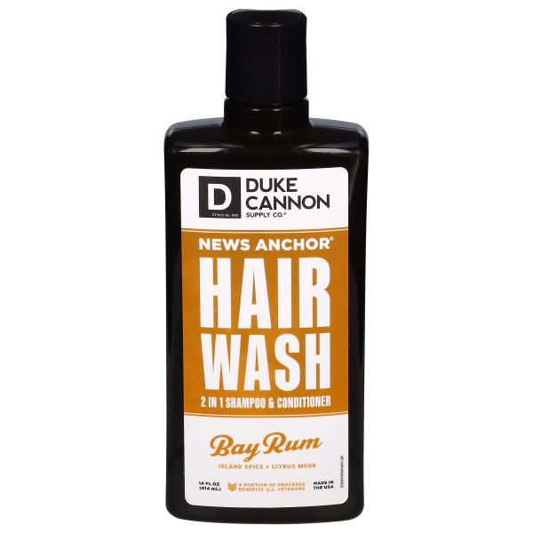 Duke Cannon Supply Co. News Anchor Shampoo & Conditioner, 2 in 1, Thick ...