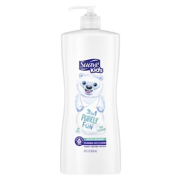 Suave Purely Fun Shampoo, Conditioner + Body Wash, Moisturizing, 3 in 1
