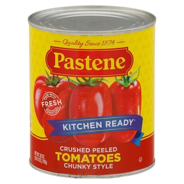 Pastene Tomatoes, Crushed Peeled, Chunky Style