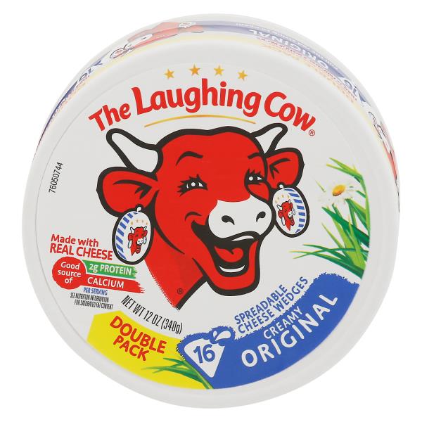 The Laughing Cow Cheese Wedges, Spreadable, Creamy Original, Double ...