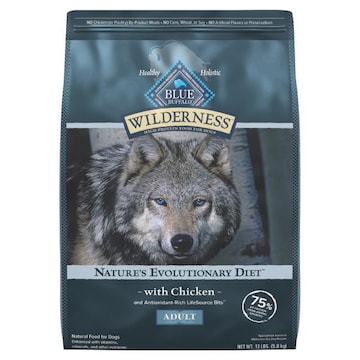 Blue Buffalo Blue Wilderness Food for Dogs, Natural, with Chicken, Nature's Evolutionary Diet, Adult