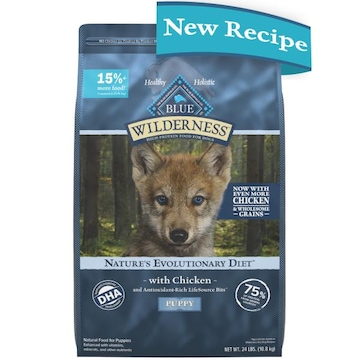 Blue Buffalo Wilderness High Protein Natural Adult Dry Dog Food plus Wholesome Grains, Chicken