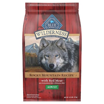 Blue Buffalo Blue Wilderness Food for Dogs, Natural, with Red Meat, Rocky Mountain Recipe,Adult