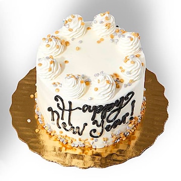Gold and Silver Confetti Mini Cake