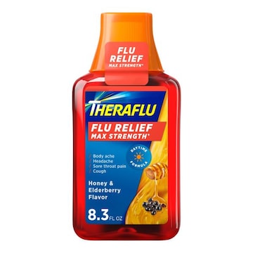 Theraflu Daytime Medicine for Flu Symptom Relief, 8.3 fl oz