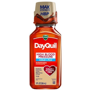 Vicks DayQuil Cold & Flu, High Blood Pressure, Non-Drowsy