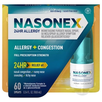 Nasonex Allergy + Congestion, Full Prescription Strength
