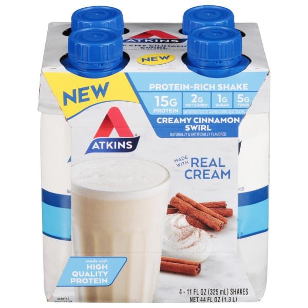 Atkins Shakes, ProteinRich, Creamy Cinnamon Swirl Publix Super Markets