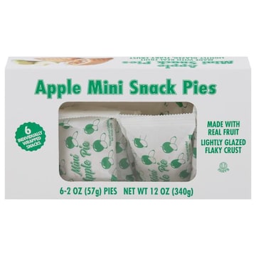 JTM Foods Snack Pies, Apple, Mini, 6 Pack