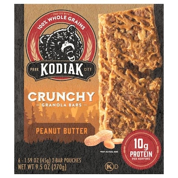 Kodiak Granola Bars, Peanut Butter, Crunchy