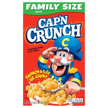 Cap'n Crunch's Cereal, Corn & Oat, Sweetened, Family Size