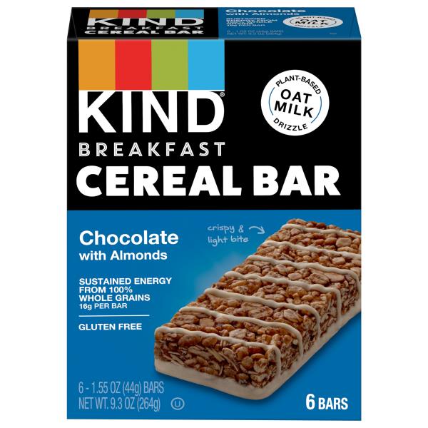 Kind Cereal Bar, Breakfast, Chocolate with Almonds Publix Super Markets