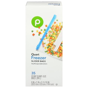 Publix Freezer Quart Slider Bags
