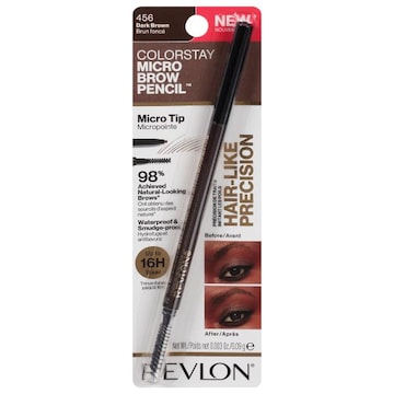 Revlon ColorStay Brow Pencil, Micro Tip, Dark Brown 456