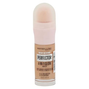 Maybelline Instant Age Rewind 4-in-1 Glow Makeup, Perfector, Fair-Light Cool 0.5