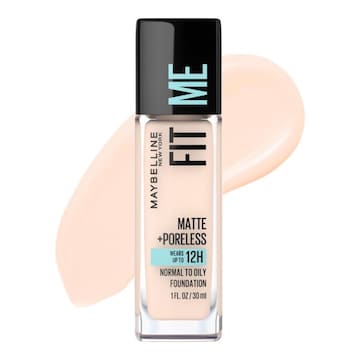 Maybelline Fit Me Matte + Poreless Liquid Foundation Makeup Fair Porcelain