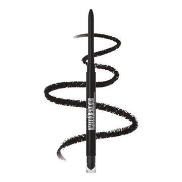 Maybelline Tattoo Studio Automatic Gel Pencil Waterproof Eyeliner Pitch Black (Smokey Black)