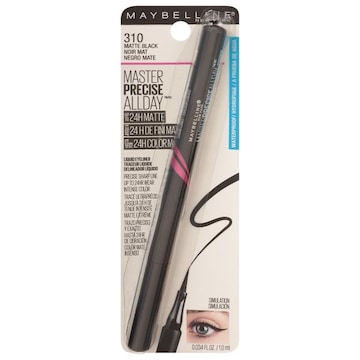 Maybelline Master Precise AllDay Liquid Eyeliner, Matte Black 310, Waterproof