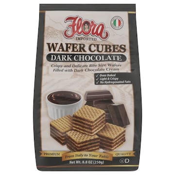 Flora Wafer Cubes, Dark Chocolate