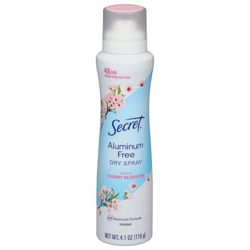 Secret Deodorant, Aluminum Free, Cherry Blossom, Dry Spray