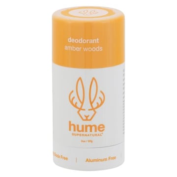 Hume Supernatural Deodorant, Amber Woods, Aluminum Free