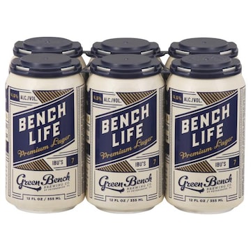 Green Bench Brewing Co. Beer, Premium Lager, Bench Life