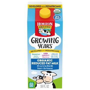 Horizon Organic Growing Years Milk, Organic, Reduced Fat, 2% Milkfat