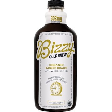 Bizzy Cold Brew, Organic, Light Roast, Unsweetened