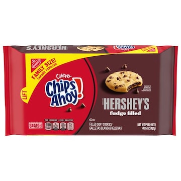 Chips Ahoy! CHIPS AHOY! Chewy Hershey's Fudge Filled Soft Cookies, Family Size, 14.85 oz
