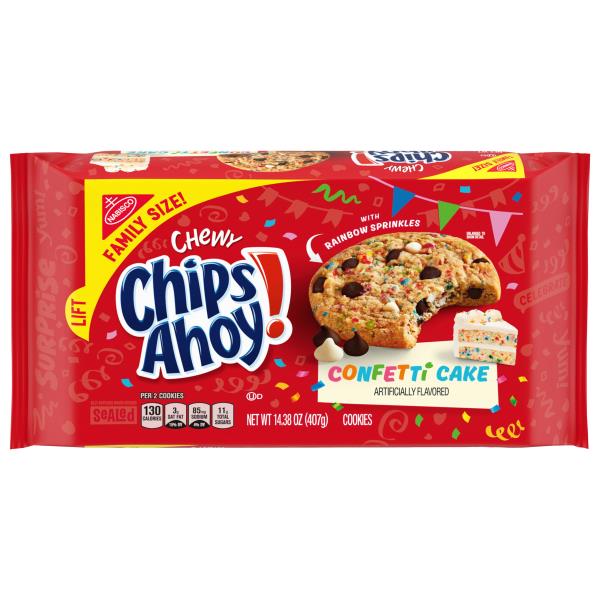 Chips Ahoy! CHIPS AHOY! Chewy Confetti Cake Chocolate Chip Cookies with ...