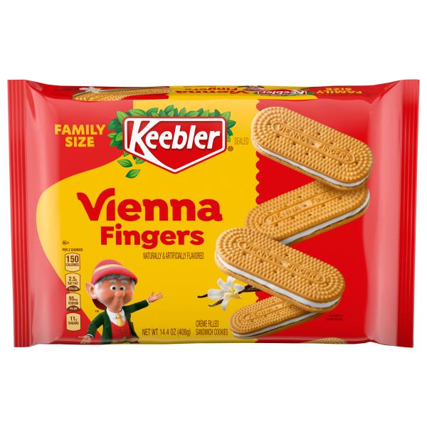 Keebler sandwich cookies vienna fingers bonus pack family size
