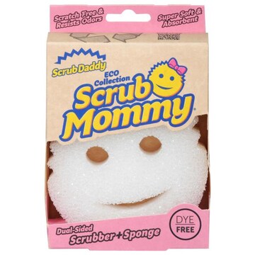 Scrub Daddy Scrub Mommy Scrubber + Sponge, Dual-Sided