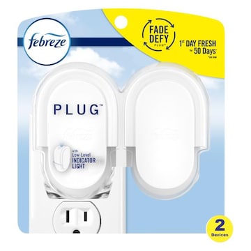 Febreze Odor-Fighting PLUG?Air Freshener Warmer Device, 2 count