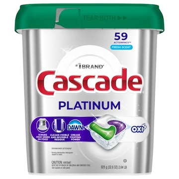 Cascade Platinum ActionPacs Fresh Scent Dishwasher Detergent