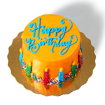 Colorful Birthday Candles Mini Cake