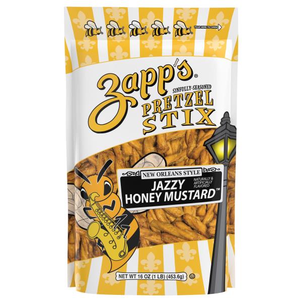 Zapp's Pretzel Stix, Jazzy Honey Mustard, New Orleans Style, Sinfully