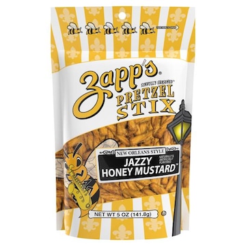 Zapp's Pretzel Stix, Jazzy Honey Mustard, New Orleans Style, Sinfully-Seasoned
