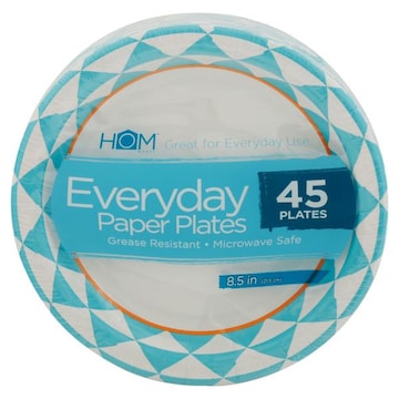 Homworks Paper Plates, Everyday, 8.5 Inch