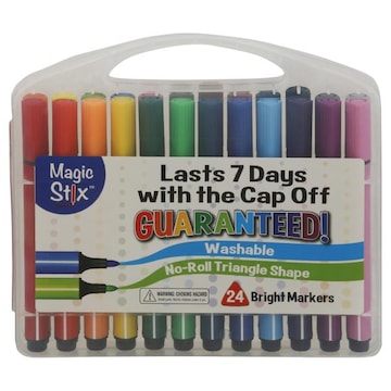 The Pencil Grip Magic Stix Bright Markers, Non-Toxic, Washable