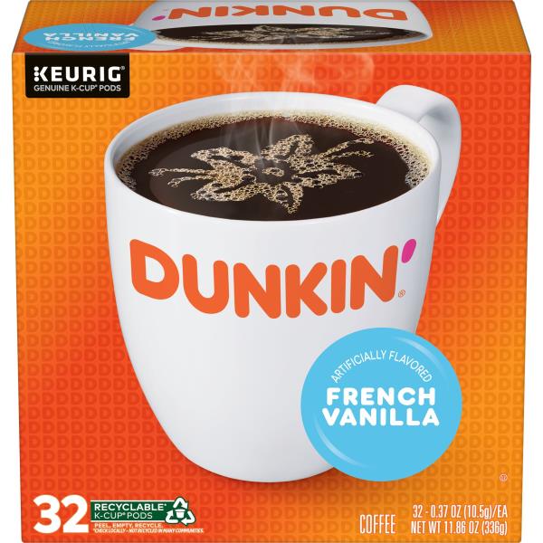 Dunkin' Coffee, French Vanilla, KCup Pods Publix Super Markets