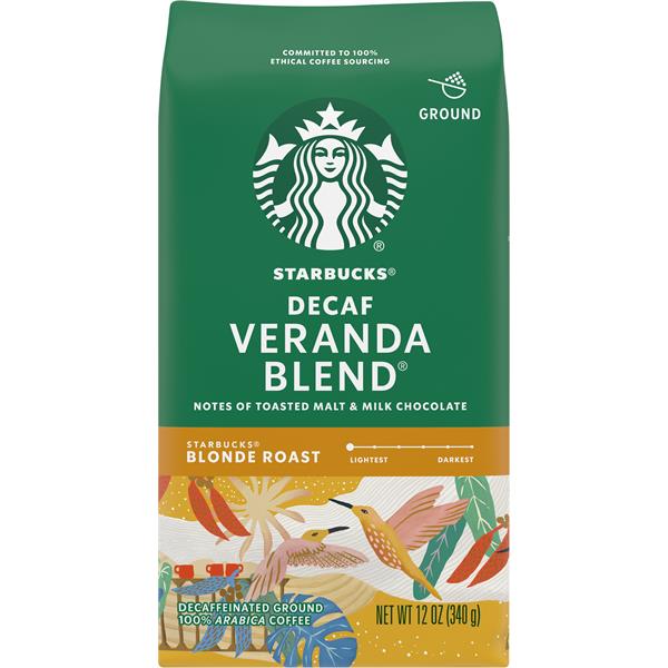 Starbucks Coffee, 100 Arabica, Ground, Decaffeinated, Blonde Roast