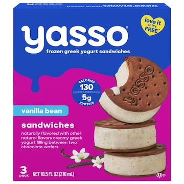 Yasso Greek Vanilla Bean Yogurt Sandwiches